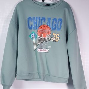 SHEIN Chicago SweatShirt Y2K
